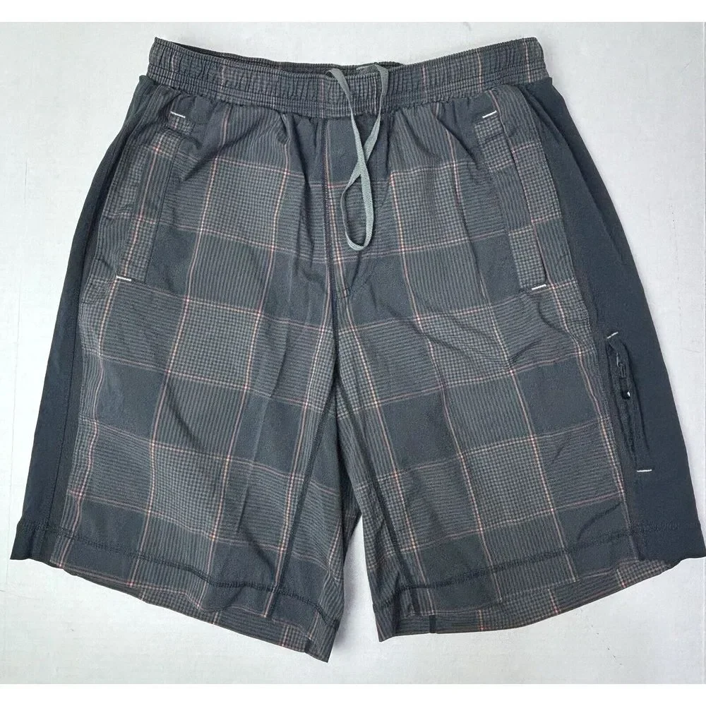 VTG Lululemon Pace Breaker Shorts Lined Plaid 9